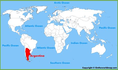 argentina map world